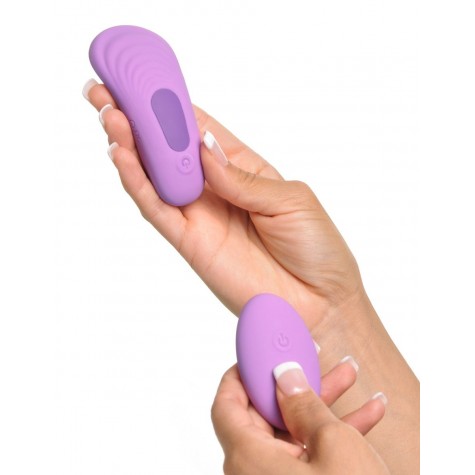 Фиолетовый компактный вибростимулятор Remote Silicone Please-Her